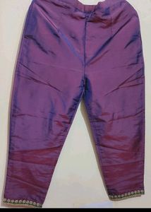 Purple🟣 Party Wear Kurta Plazo Set For 34 Bust