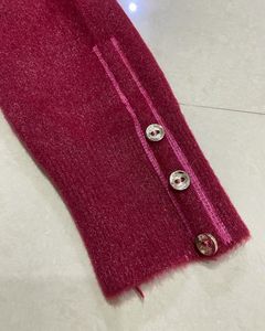 Burgundy Knit Pullover