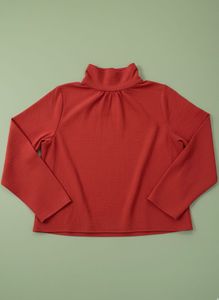 Red Overcoat &amp; White Sleeveless top