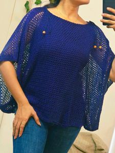 Stylish Purple Woolen Top