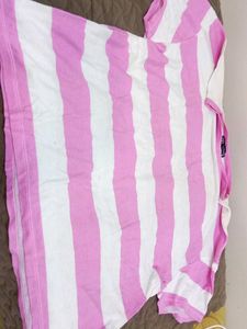 Pink Striped Tee
