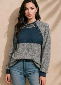🎀Stylish Quilted Pullover Sweater D