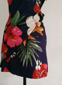Zara One Shoulder Dress With Side Cut Out