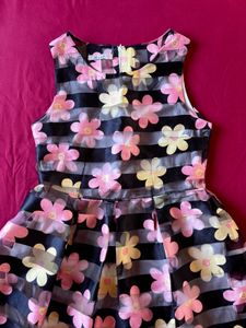 Floral Printed Cute Sleeveless Mini Dress