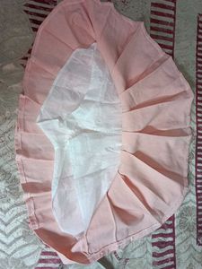 Pink Pleated Mini Skirt