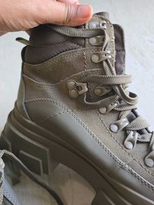 ZARA Limited Edition Leather Hiking Boots
