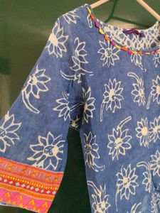Pure Cotton Kurta , No Slit