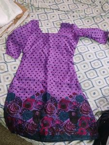 Purple Floral Salwar Suit