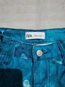 Zara Printed Straight Pant