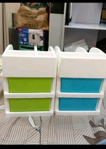 Colorful Mini Storage Drawers - Set of 2