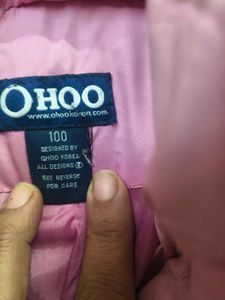 Cute Pink Hoodie Jacket for 4-7; years girl