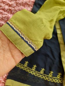3pc Suit Kameez Pant Dupatta Embroidery Set Wear