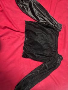 Black Velvet Corset Top