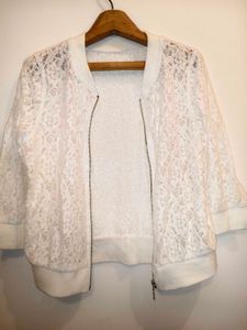Lace Bomber Jacket Size S/ M/ L