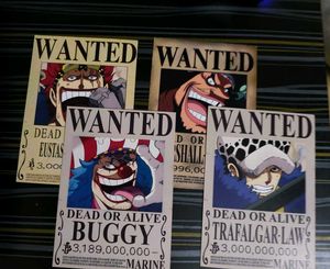 One Piece , 4 Wanted Posters , Anime