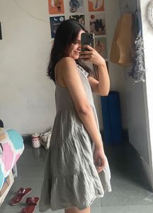 Gray Tiered Sundress
