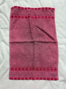 Pink Cotton Face Towel