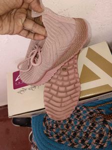 Pink Star Accent Sneakers