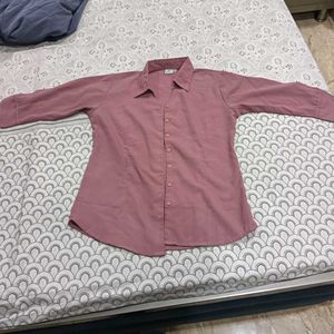 Mauve Button-Up Shirt