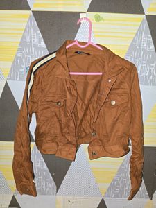 Cropped New Brown Jacket