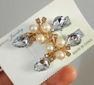 Sparkling Pearl Hair Clips (Set of 2)