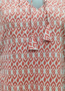 Patterned Sleeveless Kurti