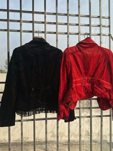 Velvet Blazers - Black and Red Combo