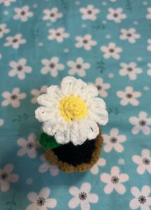 Crochet Flower With Pot