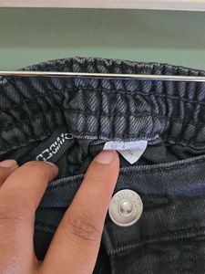 H&amp;M Parachute Denim Cargo Pants