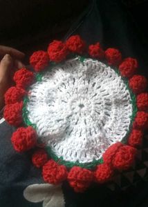 Crochet Rose Doily