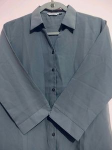Grey Formal Shirt For Women