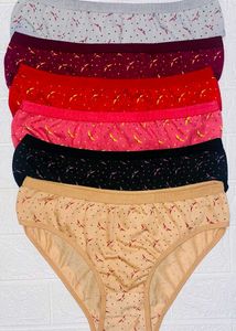 Bird Print Cotton Panties - 3 Pack