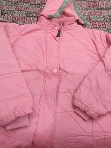 Pink Padded Winter Jacket