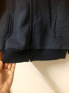 Navy Blue Full Sleeves Jacket