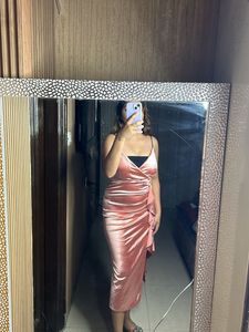 Long Satin Party Dress