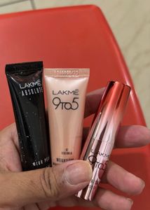 Combo Of Lakme Lipstick,foundation,primer