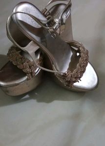 Gold Platform Heels - Size 39