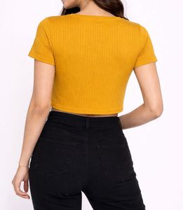 Mustard Crop Top - Stylish &amp; Trendy