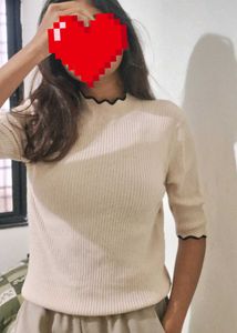 Elegant Ribbed Knit Top