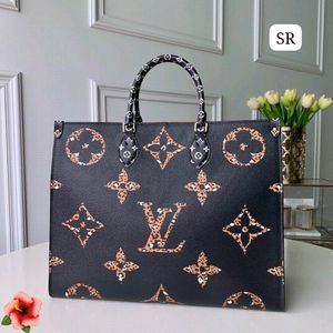 LV ON THE GO MIRROR COPY BIG SIZE TOTE BAG