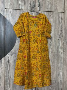 Yellow Party Wear Kurti