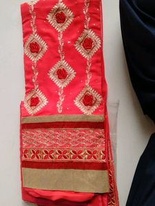 Heavily Embroidered Georgette Suit Piece Hot Pi