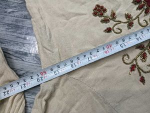 Free Size Kurti Cut Sleeves Look