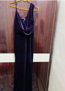 Purple Velvet Maxi Dress