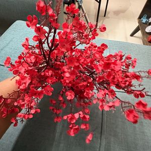 Red Artificial Floral Branch
