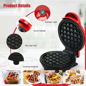QCen Mini Waffle Maker Machine🥞🧇