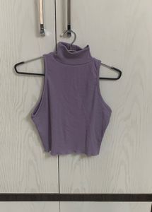 Lilac Turtle Neck Top
