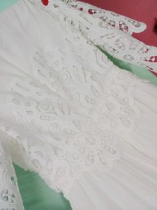 White Lace Bohemian Dress