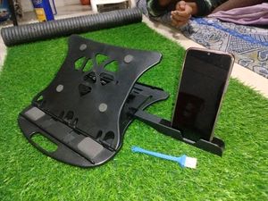 Laptop Stand With Mobile Holder + Free Gift