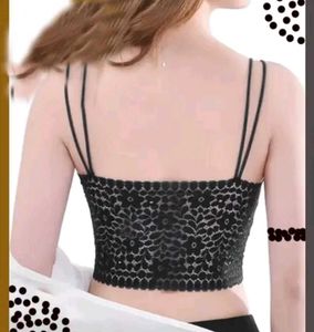 Lace Bralette Set - Black &amp; White